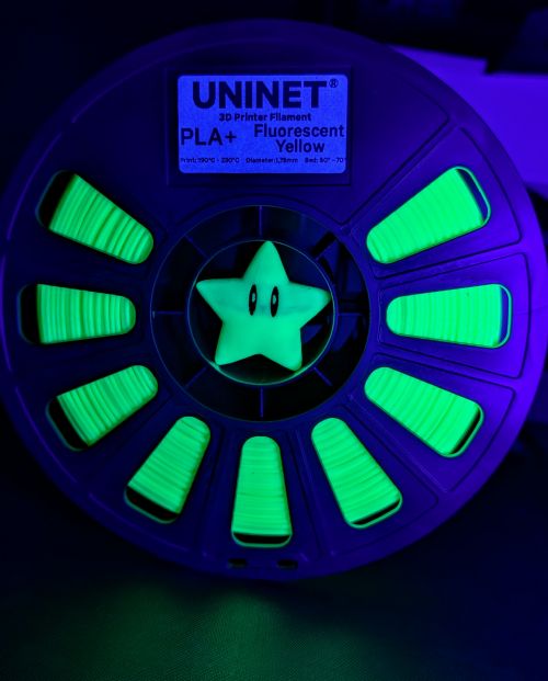 UNINET PLA+ 3D Filament FLUO YELLOW #2